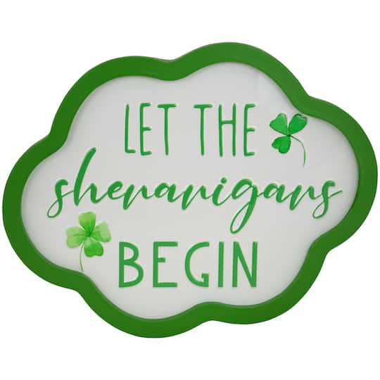 Let the Shenanigans Begin Framed Wall Sign